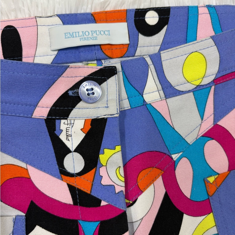Emilio Pucci Multicolor Abstract Pattern Pants - Picture 3 of 10